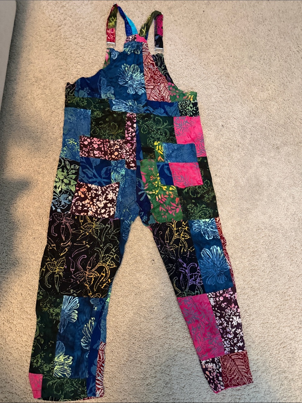 Colorful Patchwork Overalls - Picture 5 of 5